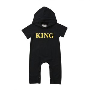 Pasgeboren Baby Baby Jongens Meisje Kids King Romper Jumpsuit Kleding Outfits