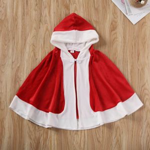 Kid Meisjes Hooded Prinses Wol Blends Lovely Baby Kids Lace Up Cape Bontjas Mantel Christmas Party Kostuum Fancy Jassen