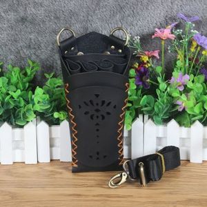 Pu Leer Haar Schaar Zak Clips Kam Case Kappers Kapper Haar Schaar Holster Pouch Holder Tool Salon Taille Verpakking Riem tas