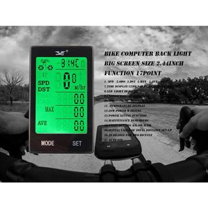 Waterdichte Mountainbike Mtb Draadloze Gps Lcd-scherm Digitale Snelheidsmeter Kilometerteller Code Tafel Backlight Fietsen Snelheid Teller