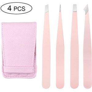 1/4/5Pcs Wimpers Pincet Roestvrij Staal Wenkbrauw Tang Punt Tip/Slant Tip/Flat tip Professionele Pincet Cosmetische Hulpmiddelen