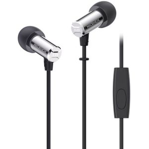 Nicehck X49 Enkele Ba Balanced Armature Driver Oordopjes Hifi Metalen In Ear Oortelefoon Monitor Game Muziek Wired Mic Oortelefoon Headset