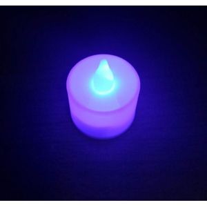 12Pcs Multicolor LED Tea Light Candles Realistic Battery-Powered Flameless Candles For Home Bedrrom Party Wedding Festival Decor