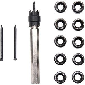 3/8 Inch Dubbelzijdig Rotary Puntlas Cutter Remover Boren Hoge Speed Tool Met Vervanging Blade Kit 13Pcs