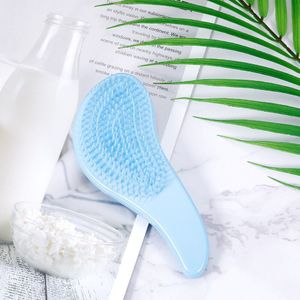 1Pc Magic Handvat Kam Detangling Hair Brush 9 Heldere Kleuren Anti-Statische Massage Kam Douche Massage Kam Salon hair Styling Tool