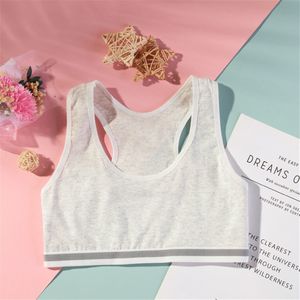 Zachte Katoen Kinderen Meisjes Ondergoed Kinderen Meisje Effen Kleur Vest Beha Sport Tank Top Crop Tops Meisje 9-16Years