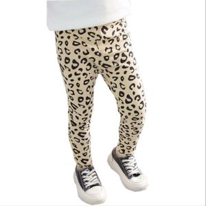 Meisje Luipaard Print Leggings Broek Stretch Katoenen Broek Casual Meisjes Elastische Taille Potlood Broek 2-7Years