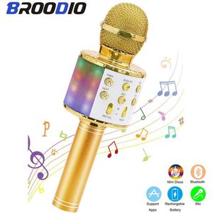 Microfoon Draadloze Bluetooth Karaoke Microfoon Professio Speaker Handheld Microfone Speler Zingen Recorder Microfoon Microfono