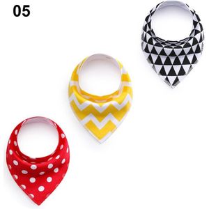 Baby Slabbetjes 3 Pcs Waterdichte Driehoek Katoen Cartoon Jongen Babero Bandana Bib Babador Dribble Pasgeboren Slabber Absorberende Doek DS9