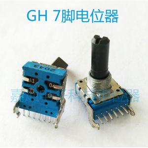 GH14 Soort Horizontale Enkele Rij 7-Voet Dubbele-Link Verstelbare Potentiometer Eindversterker Rheostat 10K 20K 50K 100K