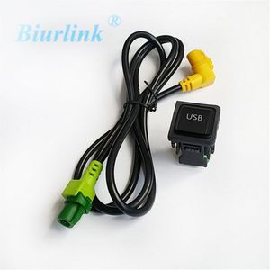 Biurlink Auto Audio USB Switch Knop Kabel Adapter voor Skoda Octavia met RCD510