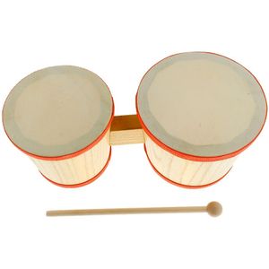 Fijnste Houten Bongo Drums 4 Inch 5 Inch Voor Kinderen Voorschoolse Muzikale Ritme Speelgoed
