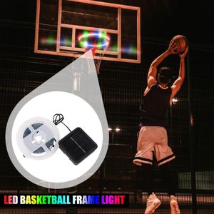 1 Pcs Led Mand Hoepel Solar Basketbal Velg Spelen 'S Nachts Schieten Accessoires Bevestiging Voor Kinderen Volwassen Bal Sport