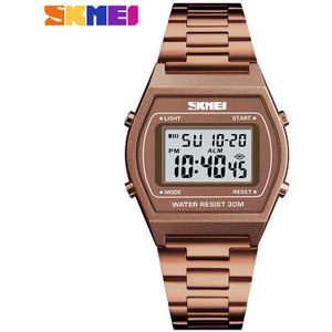 SKMEI Mannen Mode Horloge Outdoor Sport Luxe Digitale Horloge Legering Band Zakelijke Horloges 12/24 uur Relogio Masculino 1328
