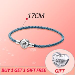 1 Krijgen 1 Gratis 925 Sterling Zilver Zomer Charm Shell Armbanden ""Geschikt Voor Vrouwen Dragen Diy