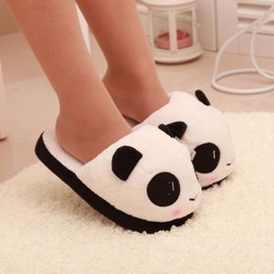 Vrouwen Panda Winter Warm Pluche Schoenen Antislip Indoor Home Licht Slippers Slijtvast Coral Schoenen AU0807