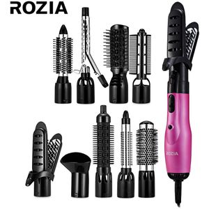 ROZIA HC8111 9-in-1 Elektrische Haar Styling Krultang Roterende Droger Stijltang 220 V 360 Rotatie Droog en Nat haar styler