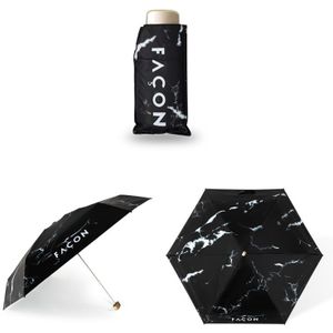 Marmer Patroon Paraplu Ultra-Dunne Licht Kleine Parasol Womens Vijf-Foling Zon Regen Paraplu Reizen Portable Pocket Mini paraplu