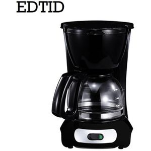 EDTID Automatische Elektrische Latte Espresso Koffiezetapparaat Mini 0.6L Moka Drip Cafe Amerikaanse Koffie Brouwen Machine Thee Pot Ketel EU