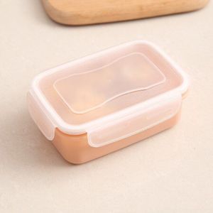 Ronde Mini Koelkast Opbergdoos Keuken Kleine Lunchbox Bento Box Plastic Opbergdoos Rechthoekige Verzegelde Doos