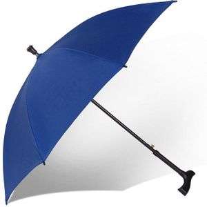 Multi-functionele Sterke Versterking Oude Man Wandelstok Paraplu Sunny Paraplu Lange Handvat Riet Slip Bergbeklimmen Z520