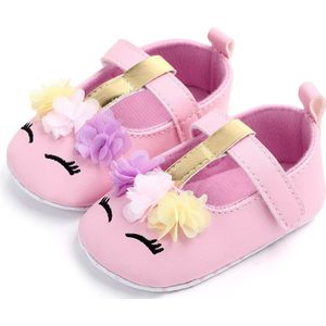 0-18M Peuter Baby Meisje Bloem Eenhoorn Schoenen Lente Herfst Pu Leather Soft Sole Crib Babyschoenen schoenen