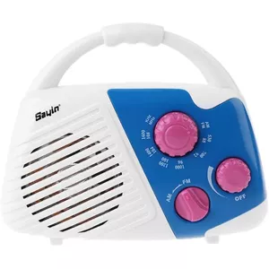 Draagbare AM/FM-radio – Waterdicht Met Haak – Voor Onder De Douche, Op Het Nachtkastje Of In De Garage – Werkt Op 3 AAA-batterijen – Compact En Handig