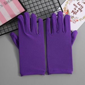Meisjes Dans Handschoenen Pols Lengte Korte Vrouw Bruiloft Handschoenen Vinger Rood/Zwart/Witte Bruids Handschoenen ST211