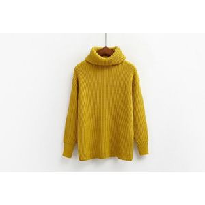 Koreaanse Eenvoudige Basic Gebreide Truien Vrouwen Winter Coltrui Lange Mouwen Truien Trui Vrouwelijke Casual Jumper 8 Kleuren