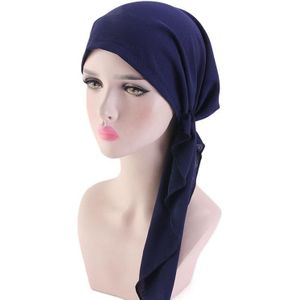 Moslim Volledige Cover Innerlijke Hijab Cap Islamitische Hoofd Slijtage Hoed Underscarf Bandage Mooie Lace Up Tulband Voor Vrouwen Hoofddoek Mode
