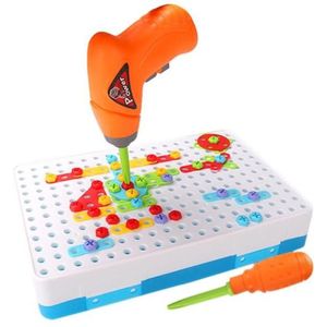 Kinderen Educatief Boor Speelgoed Schroef Puzzel Building Inzichten Gemonteerd Jongen Meisje Jigsaw Puzzls Verbeteren Kleur Awareness