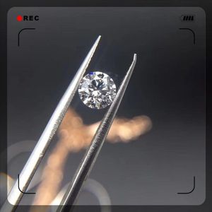 Losse Moissanite 0.5ct Karaat 5.0mm E F Kleur Ronde Briljant Geslepen Diamant sieraden Moissanite ring armband DIY materiaal