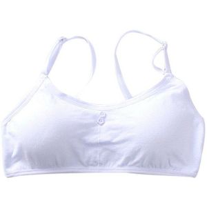 Kinderen Ondergoed Katoenen Tiener Training Beha Voor Meisjes Tiener Ademend Meisje Vest Bras Kinderen Kleding Willekeurige Kleur Training Beha