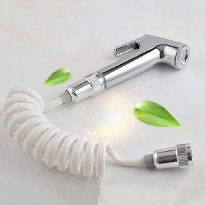 Handheld Douchekop Douche Bidet Spray Wassen Jet Shattaf Met Voorjaar Slang