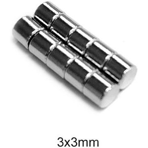 100 ~ 3000 Stuks 3X3 Mm Super Krachtige Sterke Bulk Kleine Ronde Ndfeb Neodymium Schijf Magneten Dia 3mm X 3 Mm N35 Zeldzame Aarde Ndfeb Magneet