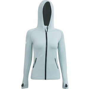 BOKAMODA Een Stuk Hoodie Sweatsuit Naadloze Gedrukt Vrouwen Sport Kleding Herfst Winter Running Workout Fitness Shirt Yoga Jas