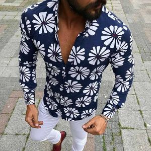 Mens Plus Size Hawaii Shirts Herfst En Winter Shirts Casual Loose Lange Mouwen Tops Loose Casual Blouse Camisa Masculina # g1