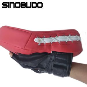 Sinobudo Taekwondo Rode Handschoenen Doel Boksen Pads Voor Muay Thai Kick Boxing Mitt Mma Training Pu Schuim Boxer Doel Pad