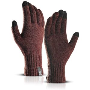 Winter Mannen Gebreide Handschoenen Touch Screen Mannelijke Mitten Dikker Warme Wol Kasjmier Solid Mannen Business Handschoenen Herfst