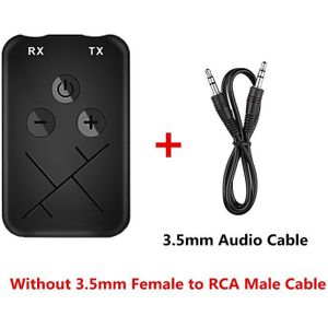 Bluetooth Ontvanger Zender 2 In 1 Stereo Aptx Wireless Aux Audio Ontvanger 3.5Mm Jack Rca Auto Adapter Voor Tv pc Bt 5.0, 4.2