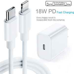 Pd Snel Opladen 18W 9V/2A USB-C Type-C Om Voor Lightning Kabel Charger Adapter voor Iphone 11 11Pro Max Xs Ipad Mini Pro