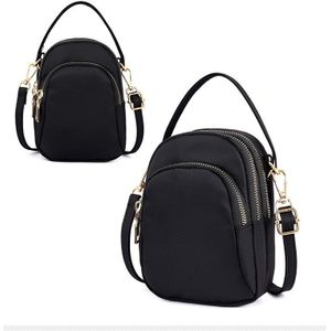 Buylor Meisje Mini Crossbody Mobiele Telefoon Schoudertas Vrouwelijke Mode Lichtgewicht Nylon Messenger Bag Waterdichte Portemonnee Dames Portemonnee