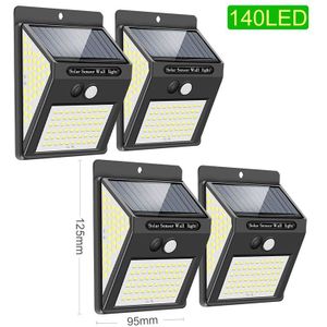 Led Tuin Solar Light Outdoors Led Schijnwerper Solar Lamp Pir Motion Sensor Zonne-energie Zonlicht Straat Licht Voor Tuin Decor