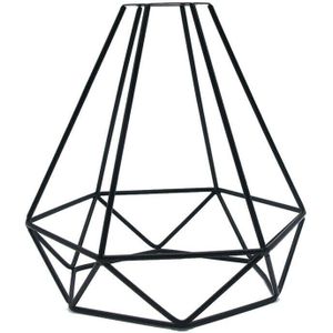 Industriële Geometrische Licht Schaduw Draad Frame Plafond Hanger Kroonluchter-Lampenkap Lamp Covers & Shades Verlichting Accessoires