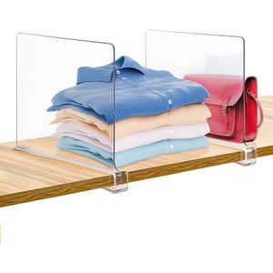Acryl Plank Verdelers, Clear Plank Divider Voor Kasten Voor Kleding Portemonnees Afscheiders, Planken Organizer Voor Slaapkamer