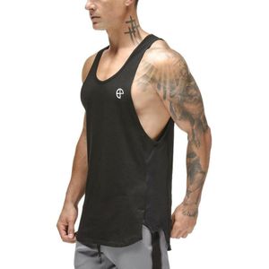 Mannen Zomer Bodybuilding Tank Tops Fitness Singlets Sportscholen Kleding Mouwloos Shirt Joggers Stiksels Sneldrogende Vest