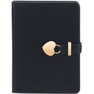 Secret Notebook Regeerde Journal Gevoerd Dagboek Met Slot Hart Lock