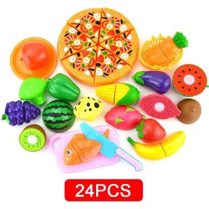 Kinderen DIY Pretend Play Keuken Speelgoed Set Fruit Veiligheid Plastic Groenten Keuken Baby Classic Kids Educatief Speelgoed