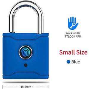 Smart Lock Keyless Vingerafdruk Slot Usb Oplaadbare Deurslot Smart Hangslot Bluetooth Quick Unlock Telefoon Unlock Ttlock App