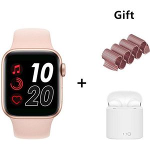 Mannen Vrouwen Smartwatch Serie 5 Bluetooth Call 44Mm Hartslagmeter Bloeddruk Smart Horloge Voor Apple Android Iwo 12 T500